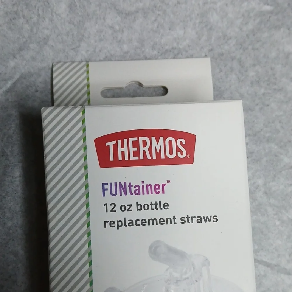 Thermos FUNtainer Clear Replacement Straws (2 Pack)